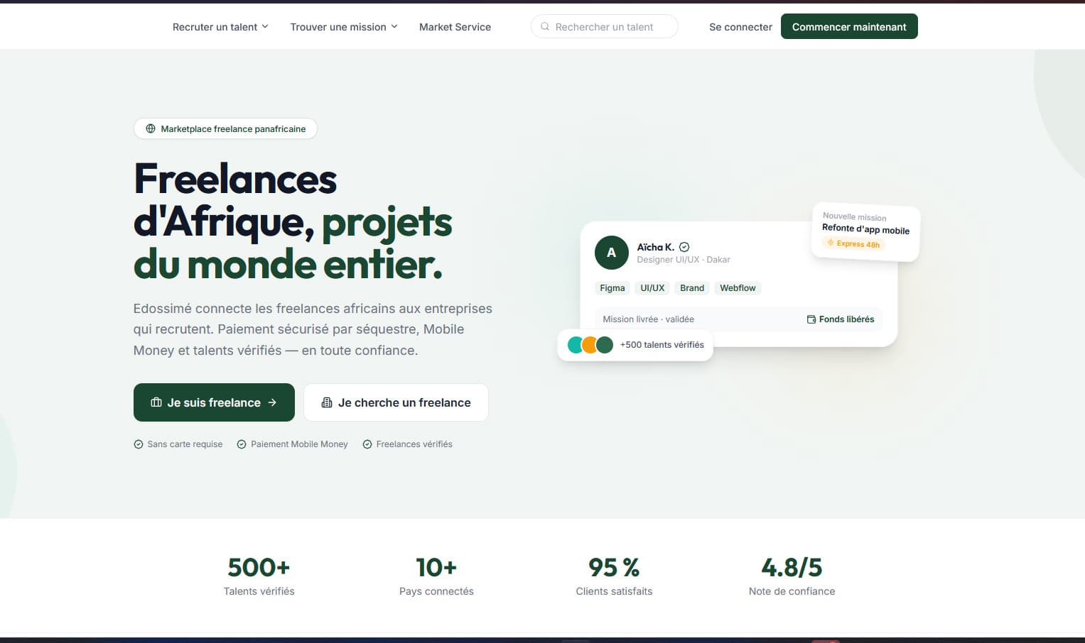 Edossimé, la marketplace freelance panafricaine où proposer ses compétences